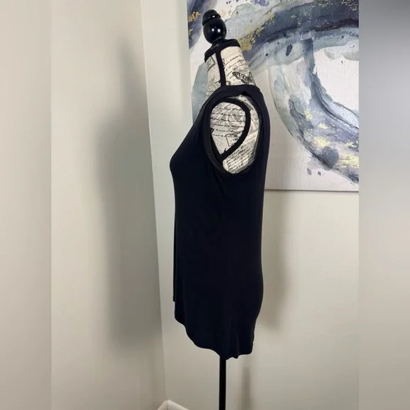 Athleta chic Black Sleeveless  lined with Nylon Tank Top Size Small - Picture 4 of 9